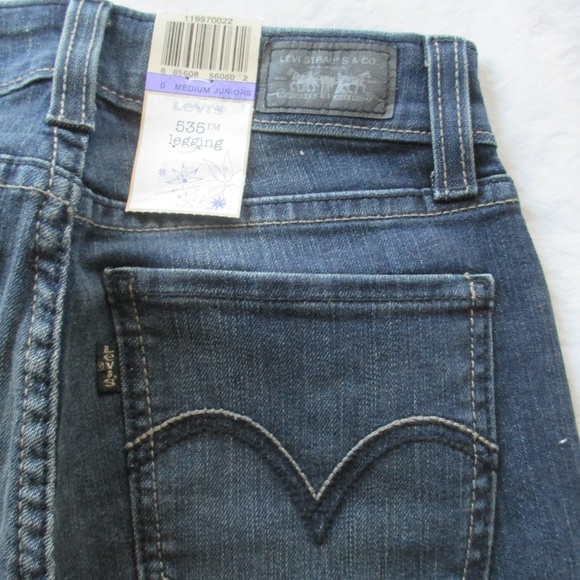 Levi’s 535 Leggings 119970022 Jeans Color Blue Inked Brand New with tags - Picture 4 of 14